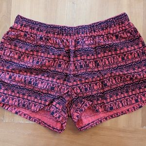 Patagonia Black & Pink Print Barely Baggies Shorts